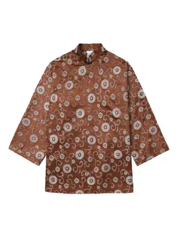 Comme Des Garçons Comme Des Garçons: Блуза с растительным принтом 