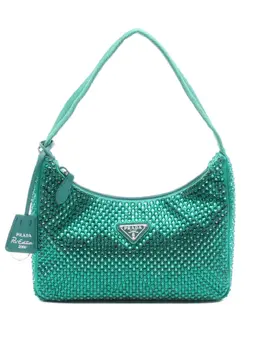 Prada Pre-Owned: Зелёная сумка 