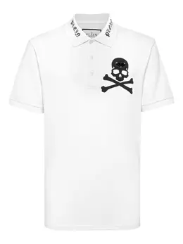 Philipp Plein: Белое поло  Skull