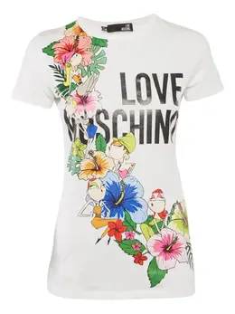Moschino Pre-Owned: Футболка с растительным принтом 