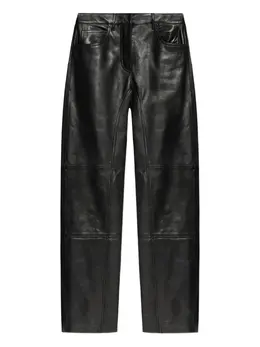 Jil Sander: Кожаные брюки 