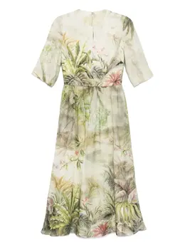 Elie Saab: Платье с принтом 