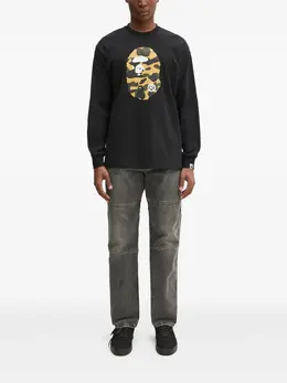 A BATHING APE®: Чёрный свитшот 