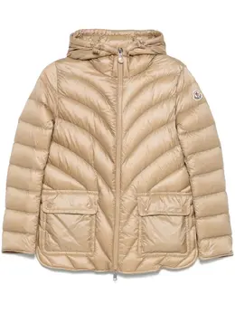 Moncler: Бежевая куртка 