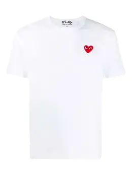Comme Des Garçons Play: Белая футболка  Heart
