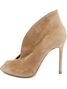 Gianvito Rossi: Бежевые ботинки 