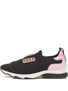 Fendi Pre-Owned: Чёрные кроссовки 