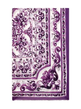 Dolce & Gabbana: Шарф  Majolica с принтом