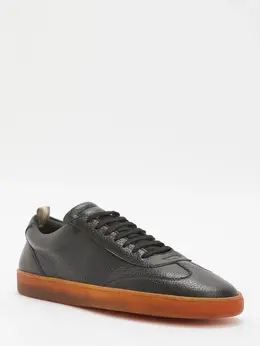 Officine Creative: Чёрные кроссовки 