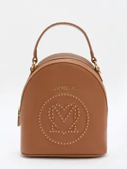 Love Moschino: Коричневая спортивная сумка 