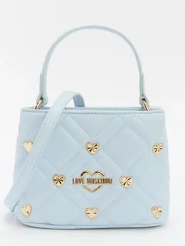 Love Moschino: Голубая спортивная сумка 