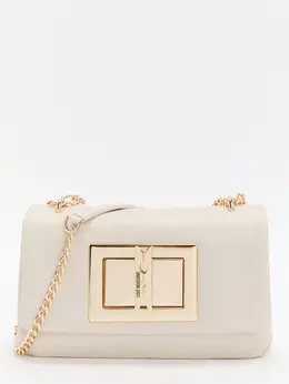Love Moschino: Бежевая сумка 