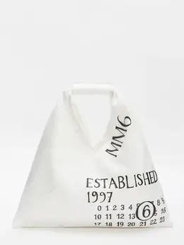 Mm6 Maison Margiela: Белая спортивная сумка 