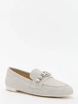 Casadei: Серебристые лоферы 