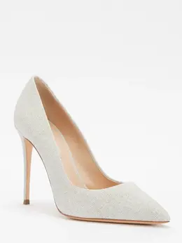Casadei: Серебристые туфли 