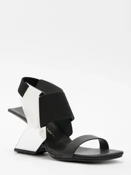 United Nude: Серебристые босоножки 