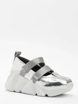 United Nude: Серебристые кроссовки 
