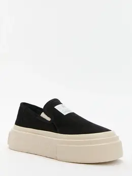 Mm6 Maison Margiela: Чёрные кроссовки 