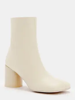 Mm6 Maison Margiela: Бежевые ботинки 