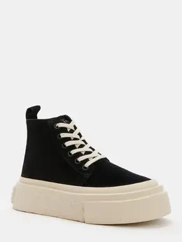 Mm6 Maison Margiela: Чёрные кроссовки 