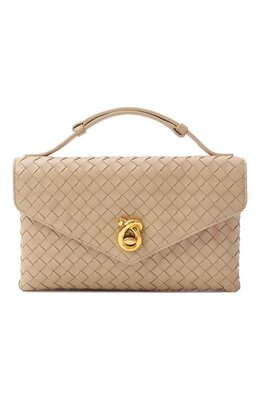 Bottega Veneta: Бежевая сумка 