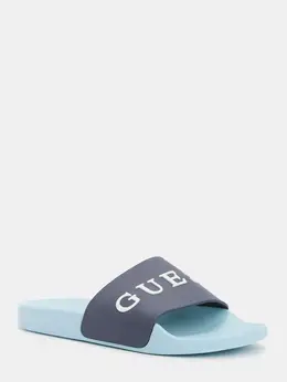 Guess: Тёмные шлёпанцы 