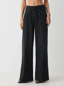 Pepe Jeans: Чёрные джинсы 