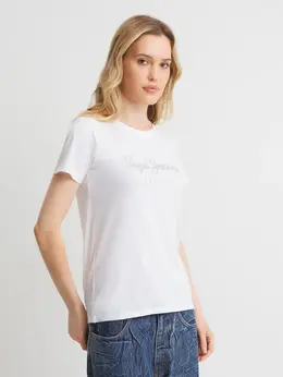 Pepe Jeans: Белая футболка 