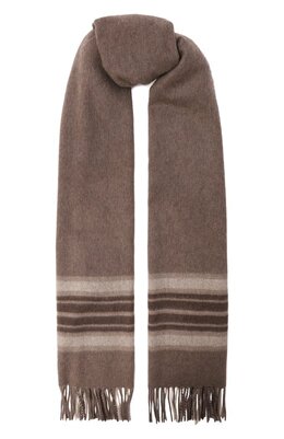 Kiton: Коричневый шарф 