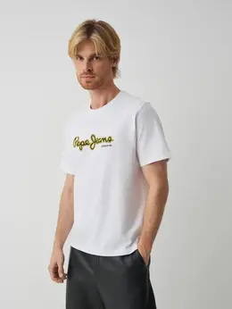 Pepe Jeans: Белая футболка 