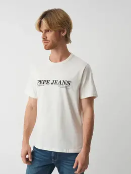 Pepe Jeans: Белая футболка 