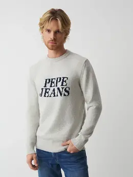 Pepe Jeans: Серый свитер 