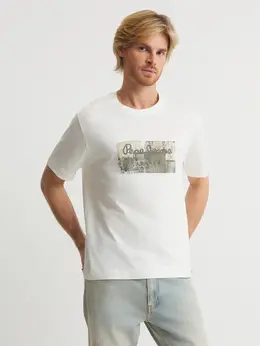 Pepe Jeans: Белая футболка 