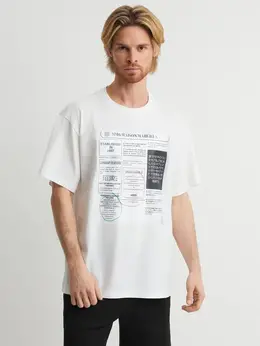 Mm6 Maison Margiela: Белая футболка 