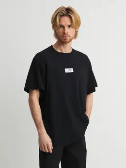Mm6 Maison Margiela: Чёрная футболка 