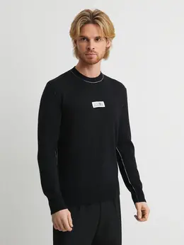 Mm6 Maison Margiela: Чёрный свитер 