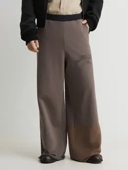 Mm6 Maison Margiela: Коричневые брюки 
