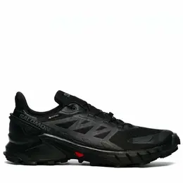 Salomon: Чёрные кроссовки 