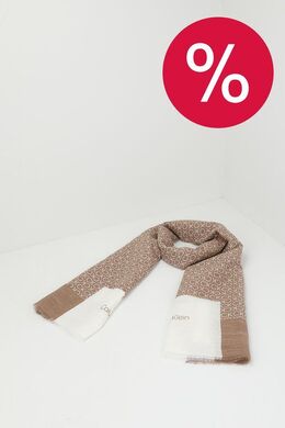 Calvin Klein: Бежевый шарф 