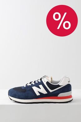 NEW BALANCE: Синие кроссовки  574