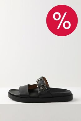 Tommy Hilfiger: Чёрные сандалии 