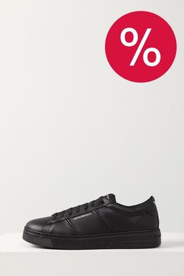 EMPORIO ARMANI: Чёрные кеды 