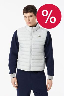 Lacoste: Серый жилет 