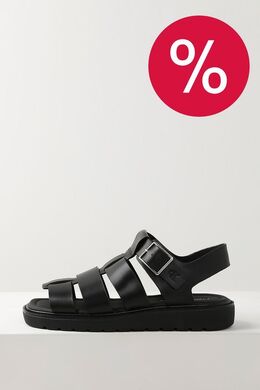 Calvin Klein: Чёрные сандалии 