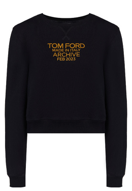 TOM FORD: Чёрная толстовка 