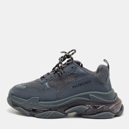Balenciaga: Синие кроссовки  Triple S Clear Sole