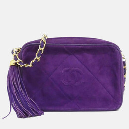 Chanel: Фиолетовая сумка 