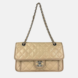 Chanel: Бежевая сумка 