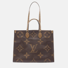 Louis Vuitton: Коричневая сумка-шоппер 