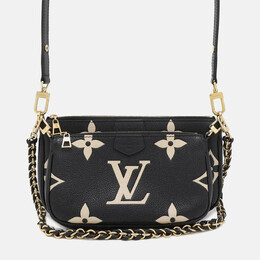 Louis Vuitton: Чёрная сумка  Pochette Accessoires